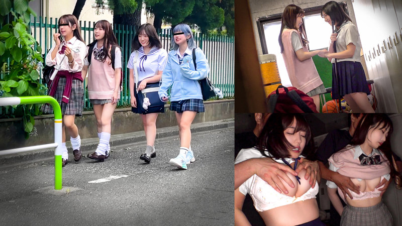 ddh371Gカップ美乳巨乳素人Kちゃん&Aちゃん(18)の乳揺れ画像画像1