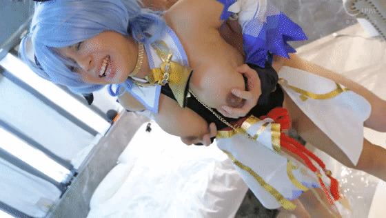 real00892 夕美しおん の乳揺れGIF画像7