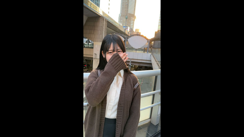 mla250Fカップ清楚・地味系巨乳素人まりあ(20)の乳揺れ画像画像1