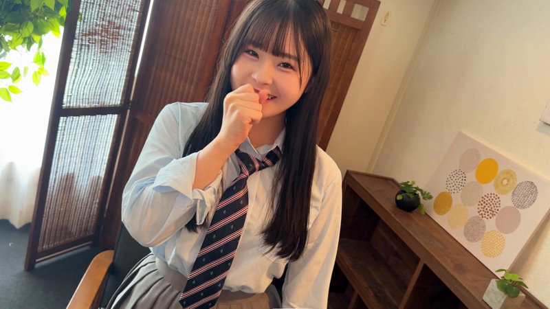 skho209制服巨乳素人ももなちゃんの乳揺れ画像画像1