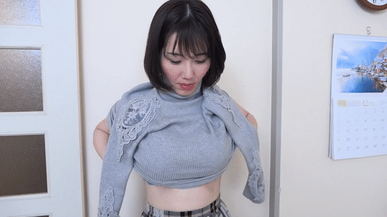 bmyb119 白川みなみ 乳揺れGIF画像3
