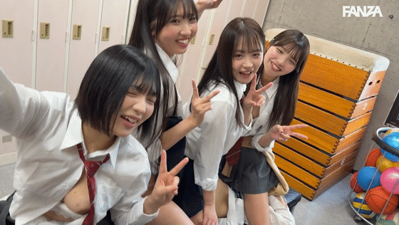 deaa030 佐藤愛瑠 巴ひかり 若月もあ 虹村ゆみ 乳揺れGIF画像8